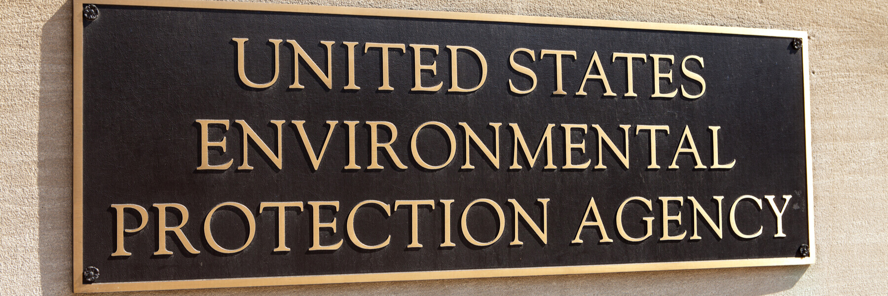 Plaque of the Environmental Protection Agency